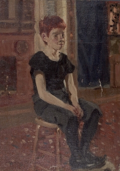 Portrait of a Seated Boy by Denman Ross