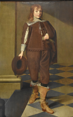 Portrait of a twelve-year-old child by Wybrand de Geest