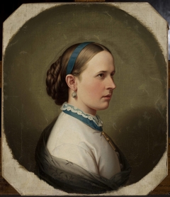 Portrait of a young woman by Artur Grottger