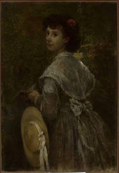 Portrait of artist's sister. by Witold Pruszkowski