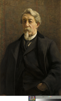 Portrait of Hendrik Dirk Kruseman van Elten (1829-1904) by Elisabeth Frederica Kruseman van Elten