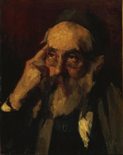 Portret oude man by Eduard Frankfort