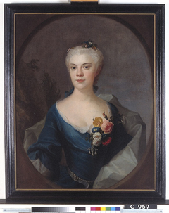 Portret van Geertruida van Grunningen by Olof Arenius