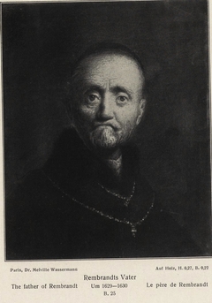 Rembrandt's father by Anonymous