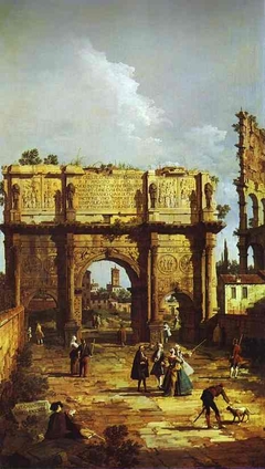 Rome - the Arch of Constantine by Bernardo Bellotto