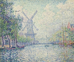 Rotterdam. Le Moulin. Le Canal. Le Matin by Paul Signac