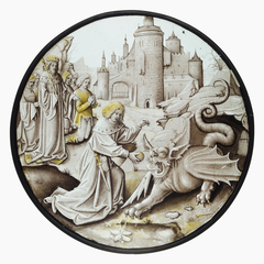 Roundel with Daniel Slaying the Dragon