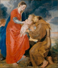 Saint Francis receiving the infant Christ, 1618 by Peter Paul Rubens