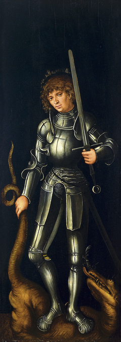 Saint George (exterior right wing) by Lucas Cranach the Elder