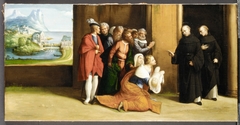 Saint Nicholas of Tolentino Reviving a Child by Benvenuto Tisi