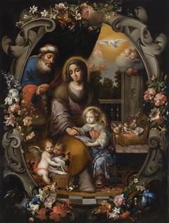 San Joaquín, Santa Ana y la Virgen Niña by Andrés Pérez