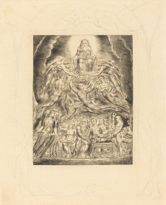 Satan Before the Throne of God by William Blake