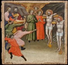 Scene from the Lives of Sts. Cosmas and Damian: Stoning by Alvaro Pirez d'Evora