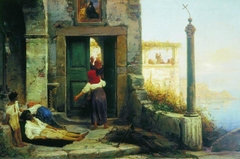Sick Man at the Walls of a Catholic Monastery by Fyodor Bronnikov