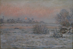 Soleil d'hiver à Lavacourt by Claude Monet