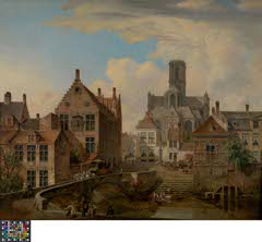 St Bavo's Cathedral and the Reep in Ghent by Pieter-Frans De Noter