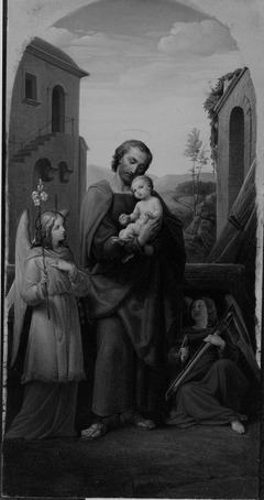 St. Joseph and Christ Child by Leopold Kupelwieser