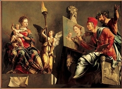 St. Luke painting the Virgin by Maarten van Heemskerck