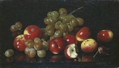Still Life with Crab Apples and Grapes by Joseph Decker