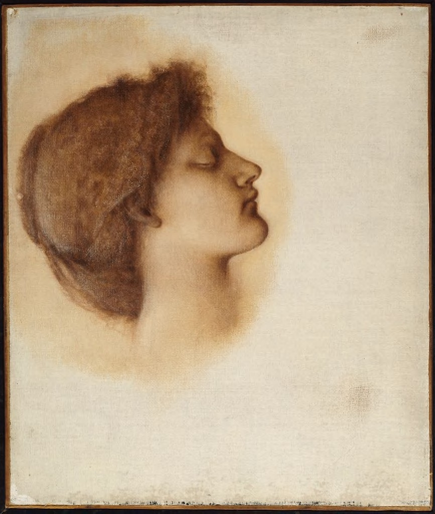 Study for "The Sleeping Beauty": Head of a Maiden