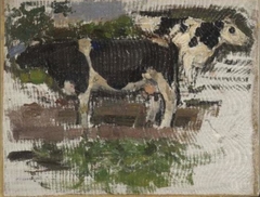 Study of two cows by Piet Mondrian