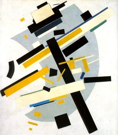 Supremus #58: Yellow and Black by Kazimir Malevich