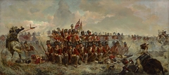 The 28th Regiment at Quatre Bras by Elizabeth Thompson