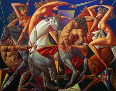 The Battle of Amazon and Centaurs by Georgy Kurasov