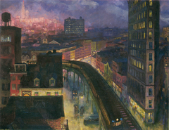 The City from Greenwich Village by John French Sloan