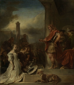 The continence of Scipio by Jan van Noordt 1623-1676