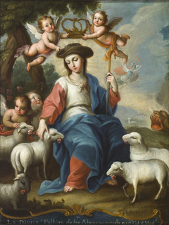 The Divine Shepherdess (La divina pastora) by Miguel Cabrera