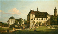 The Fortress of Königstein: Courtyard with the Magdalenenburg by Bernardo Bellotto
