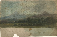 The Great and Little Sugarloaf Mountains, County Wicklow by William Howis junior