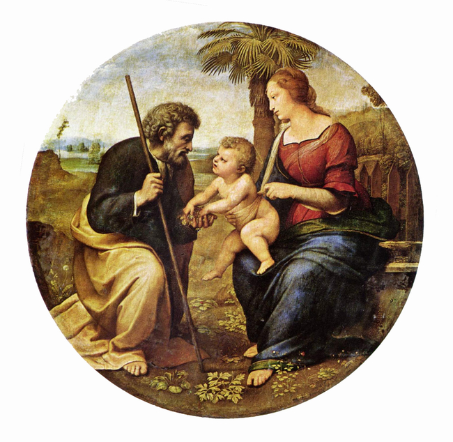 majoor lens Deskundige The Holy Family With a Palm Tree" Raphael - Artwork on USEUM
