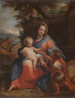 The Holy Family with Infant John the Baptist by Anonymous