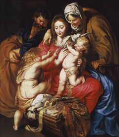 The Holy Family with St. Elizabeth, St. John, and a Dove