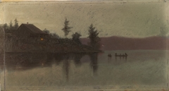 The Light of the "Smudge" and After Sunset Glow: Row Song at Chateaugay