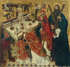 The Mass of Saint Gregory by Diego de la Cruz