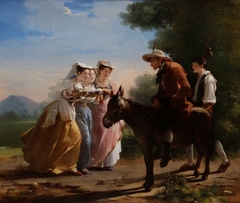 The Miller, His Son, and the Donkey by Hortense Haudebourt-Lescot