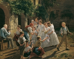 The morning of the Feast of Corpus Christi by Ferdinand Georg Waldmüller