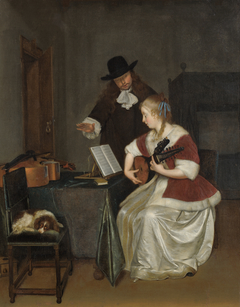 The Music Lesson by Gerard ter Borch