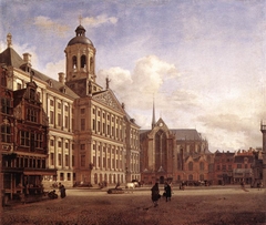 The New Town Hall in Amsterdam by Jan van der Heyden