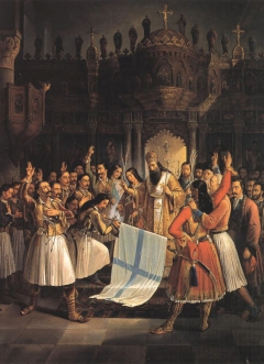 The Oath-taking in the Church of Aghia Lavra by Theodoros Vryzakis