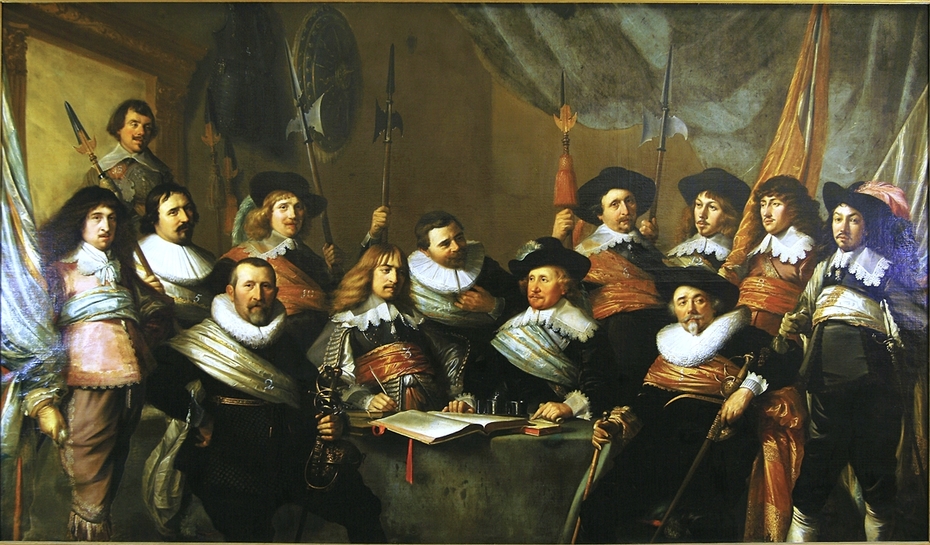 The Officers of the St Adrian Militia Company in 1642