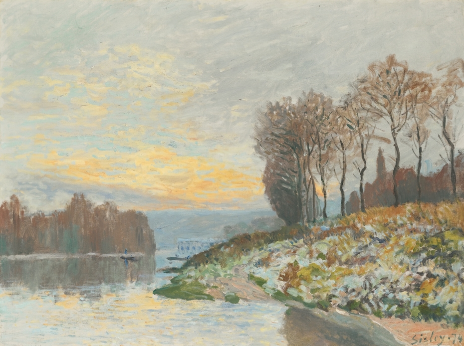 The Seine near Bougival, Winter Morning