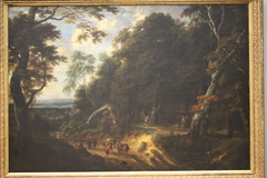 The Sonian forest with figures