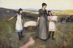 The village laundress by Leon Pole