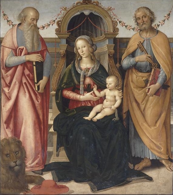 The Virgin Enthroned with the Child between Saint Jerome and Saint Peter