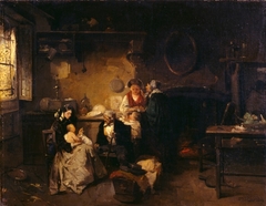 The visit to the Nurse by Domenico Induno