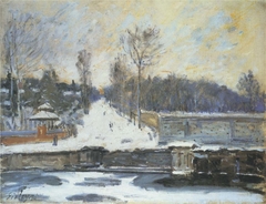 The Watering Place at Marly-le-Roi by Alfred Sisley